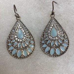 Baby blue earrings